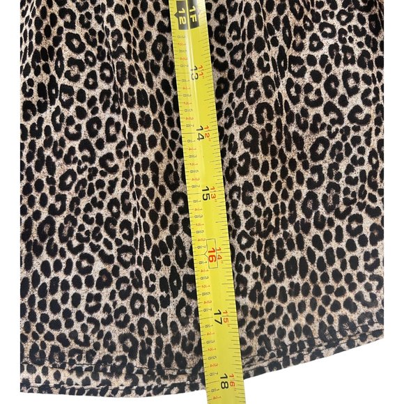 MICHAEL Michael Kors Animal Print Elastic Band Waist Tiered Ruffle Hem Skirt New - Picture 7 of 11